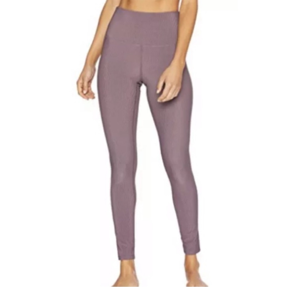 Beach Riot Revolve Ayala ribbed legging purple haze small